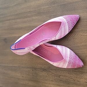 Rothy’s Pink Plaid The Point 8.5